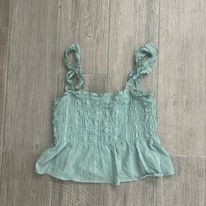 super cute size L teal green blouse from E&M